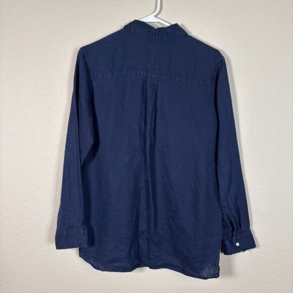 GAP Women’s 100% Linen Button-Down Shirt Size S Long Sleeve Lightweight Top - Picture 2 of 6